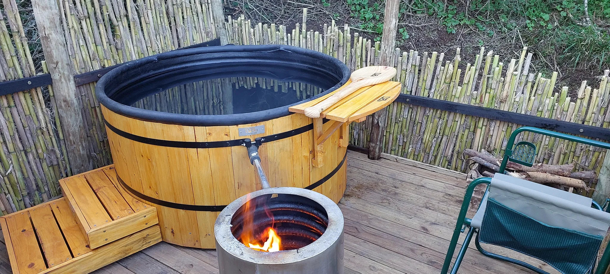 Hot tub at Amakhala Quatermain's Camp, Amakhala Game Reserve, South Africa.