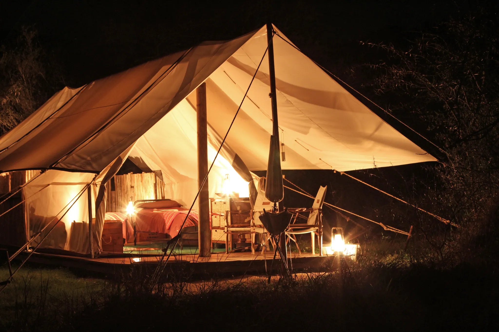 Quatermain's 1920's Safari Camp at Amakhala Quatermain's Camp, Amakhala Game Reserve, South Africa.