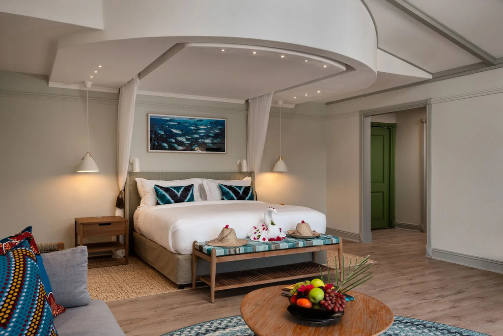 Beach Villa Bedroom at Anantara Bazaruto Island Resort, Bazaruto Archipelago, Mozambique.