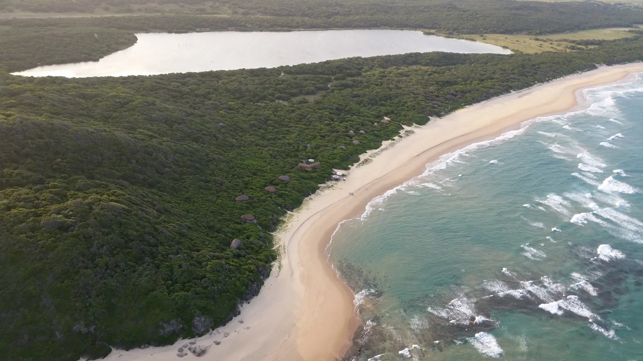Anvil Bay, Ponta Chemucane, Maputo Special Reserve at Anvil Bay Lodge, Maputo Special Reserve, Mozambique.