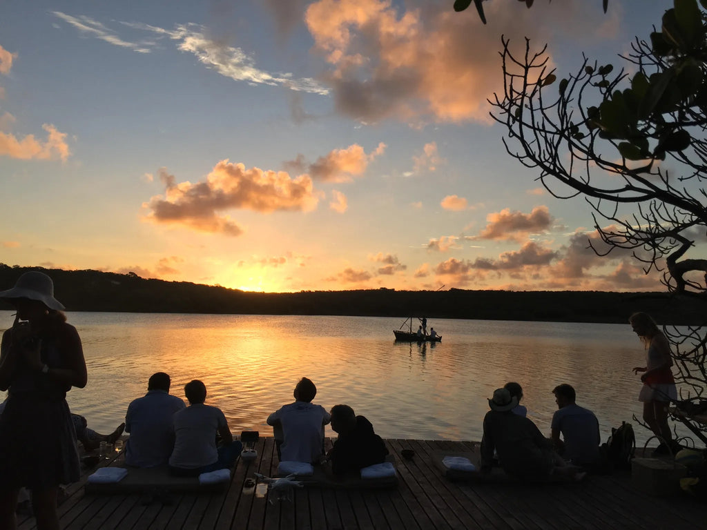 Anvil Bay Sundowners at Anvil Bay Lodge, Maputo Special Reserve, Mozambique.