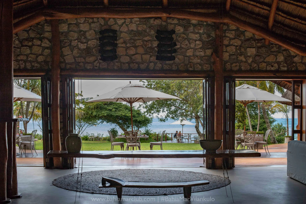 Bahia Mar Entrance at Bahia Mar Boutique Hotel, Vilankulos, Mozambique.