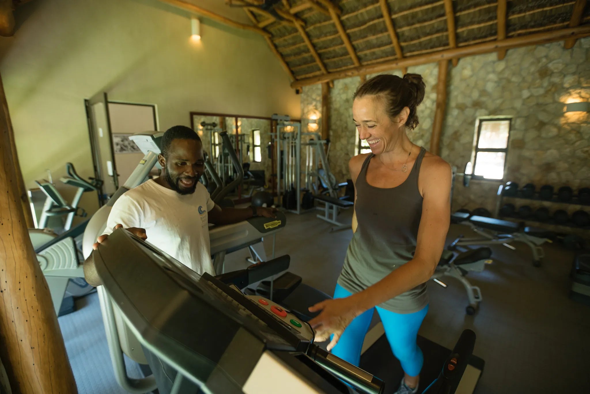 Bahia Mar Gymnasium at Bahia Mar Boutique Hotel, Vilankulos, Mozambique.