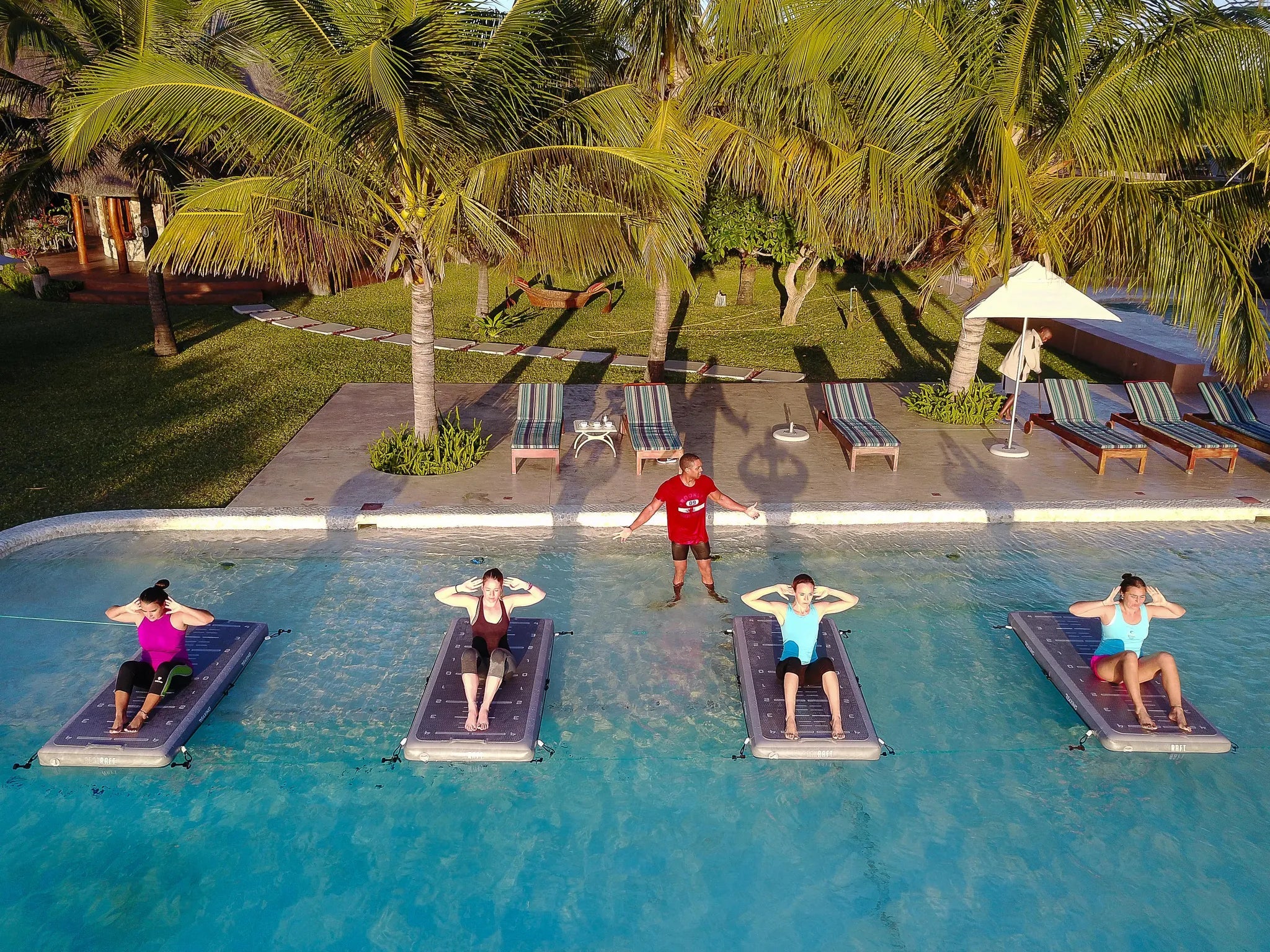Outdoor Fitness at Bahia Mar Boutique Hotel, Vilankulos, Mozambique.