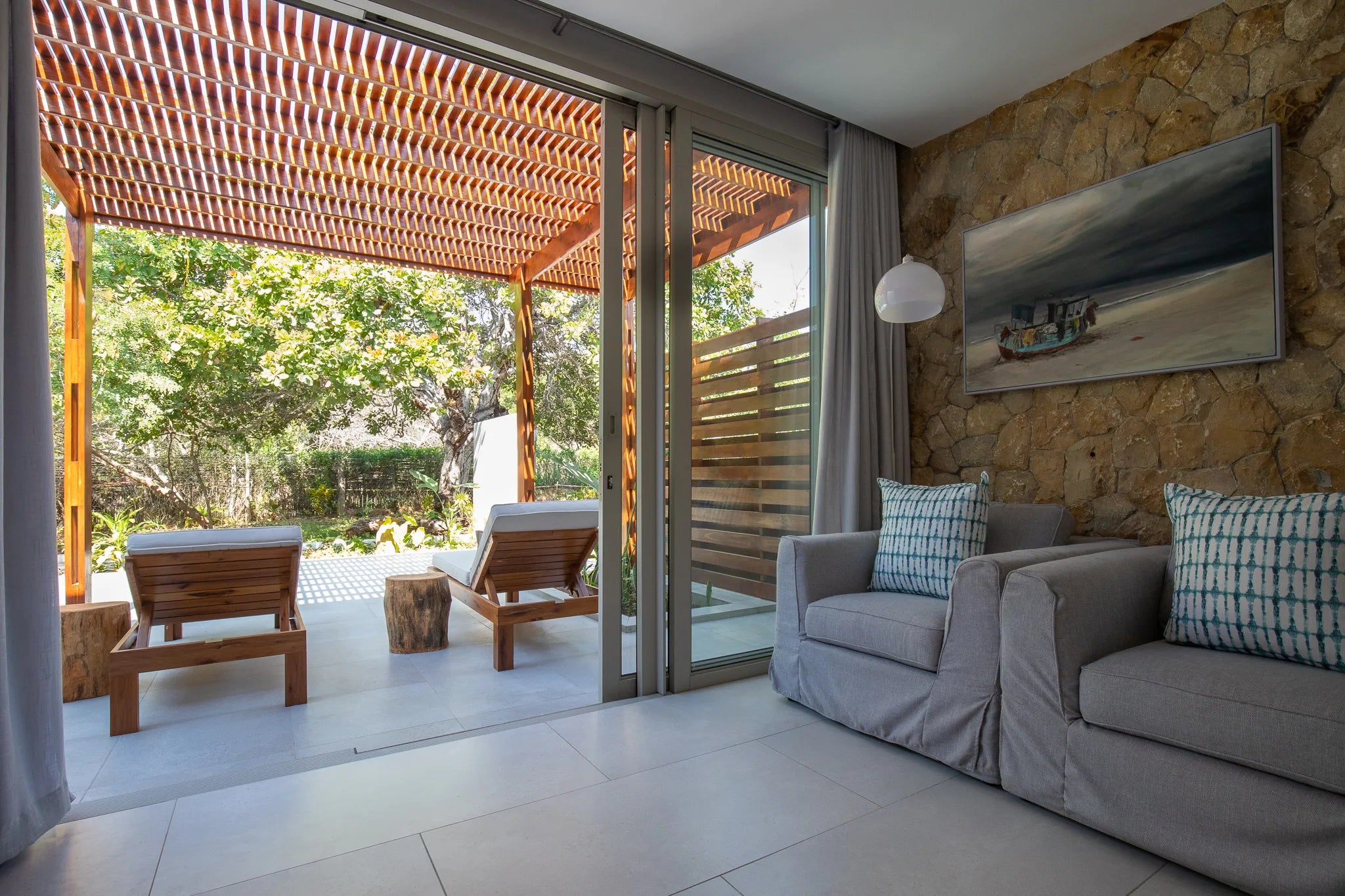 Garden Suite at Bahia Mar Boutique Hotel, Vilankulos, Mozambique.