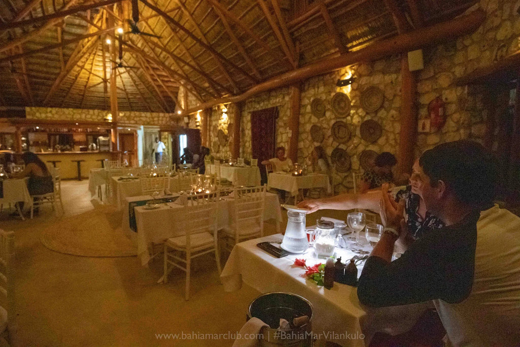 Bahia Mar Restaurant at Bahia Mar Boutique Hotel, Vilankulos, Mozambique.
