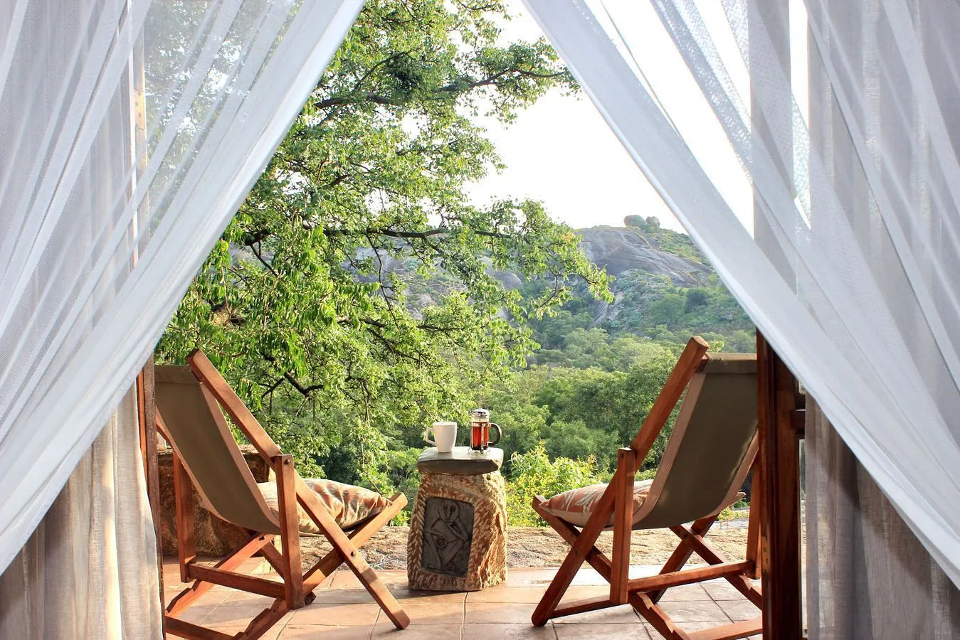 Nwangu  - Standard Double / Twin Room at Big Cave Camp, Matobo National Park, Zimbabwe.