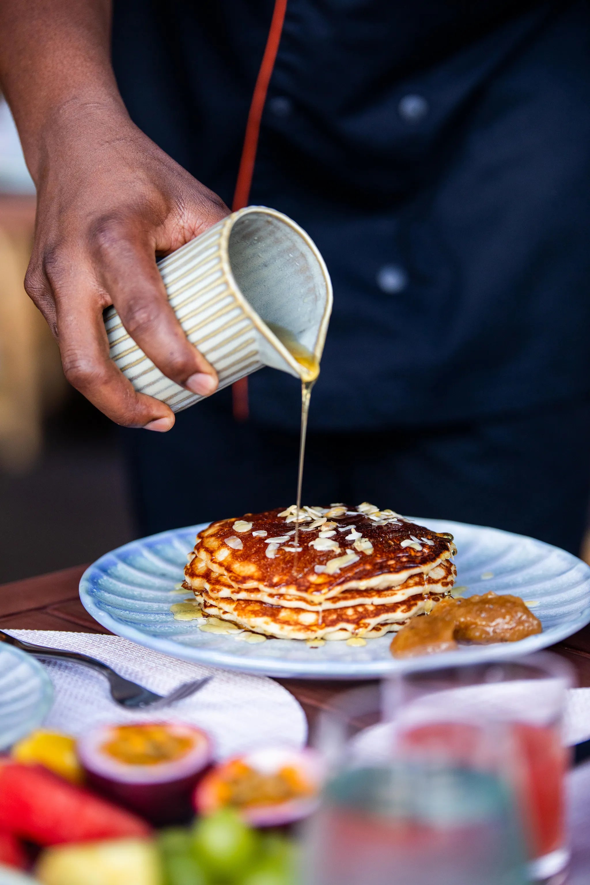 Breakfast at Canopy by Hilton Seychelles Resort, Mahe Island, Seychelles.