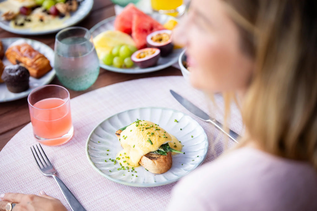 Breakfast at Canopy by Hilton Seychelles Resort, Mahe Island, Seychelles.