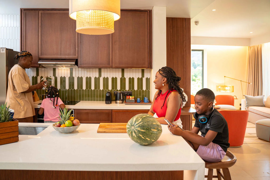 Canopy Residence - Kitchen at Canopy by Hilton Seychelles Resort, Mahe Island, Seychelles.