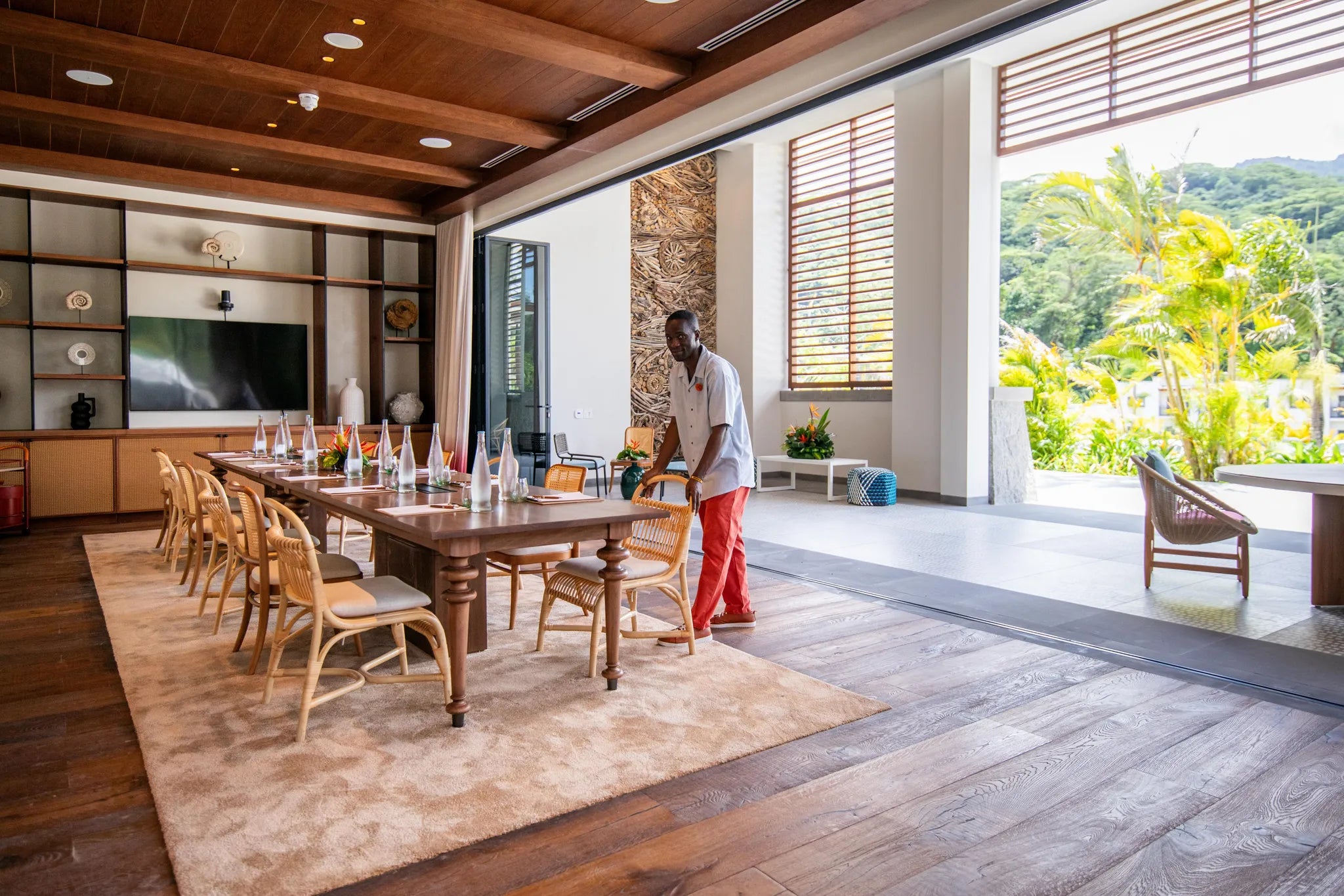 Conference room at Canopy by Hilton Seychelles Resort, Mahe Island, Seychelles.