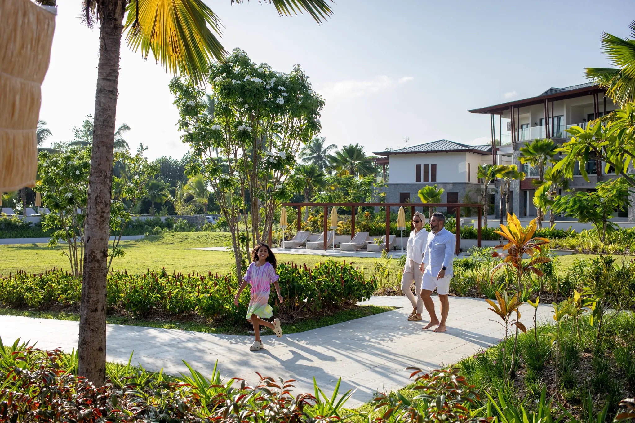 Garden area at Canopy by Hilton Seychelles Resort, Mahe Island, Seychelles.