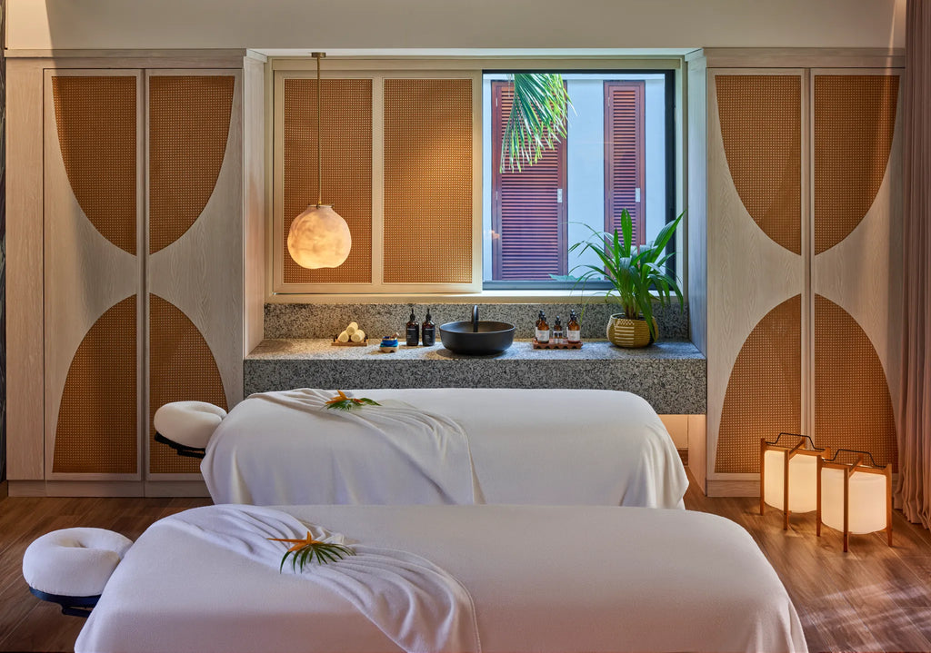 Spa Treatment room at Canopy by Hilton Seychelles Resort, Mahe Island, Seychelles.