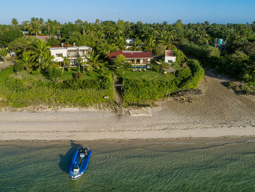Casa Babi is only a few steps from the beach at Casa Babi, Vilankulos, Mozambique.