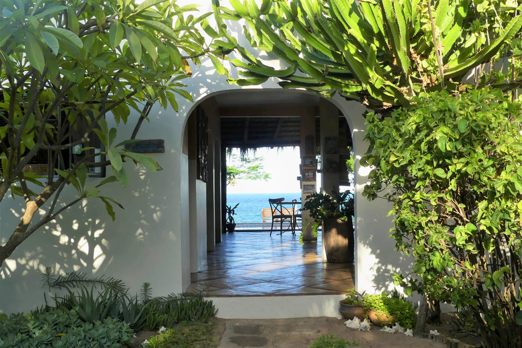 Main entrance at Casa Babi, Vilankulos, Mozambique.