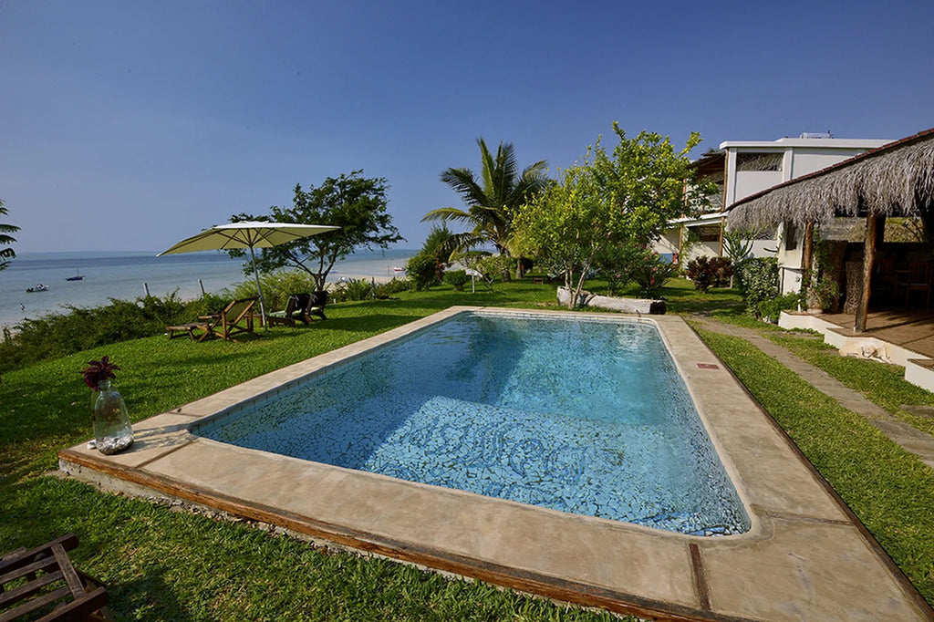 Swimming pool with a view at Casa Babi, Vilankulos, Mozambique.