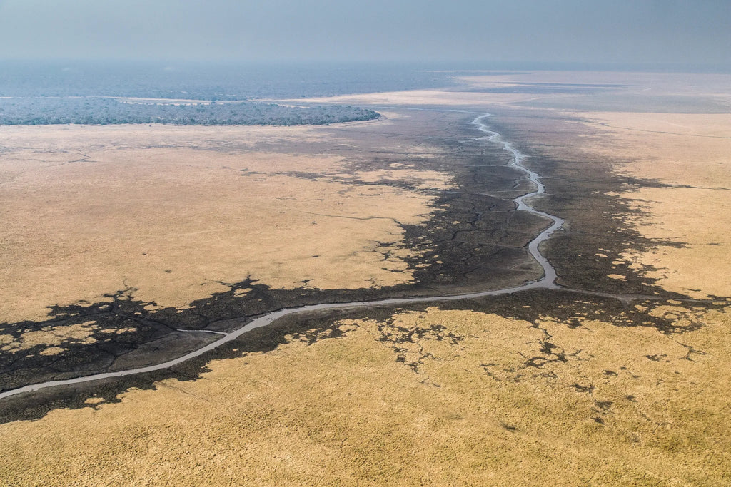 Katavi from the air at Chada Katavi, Katavi National Park, Tanzania.