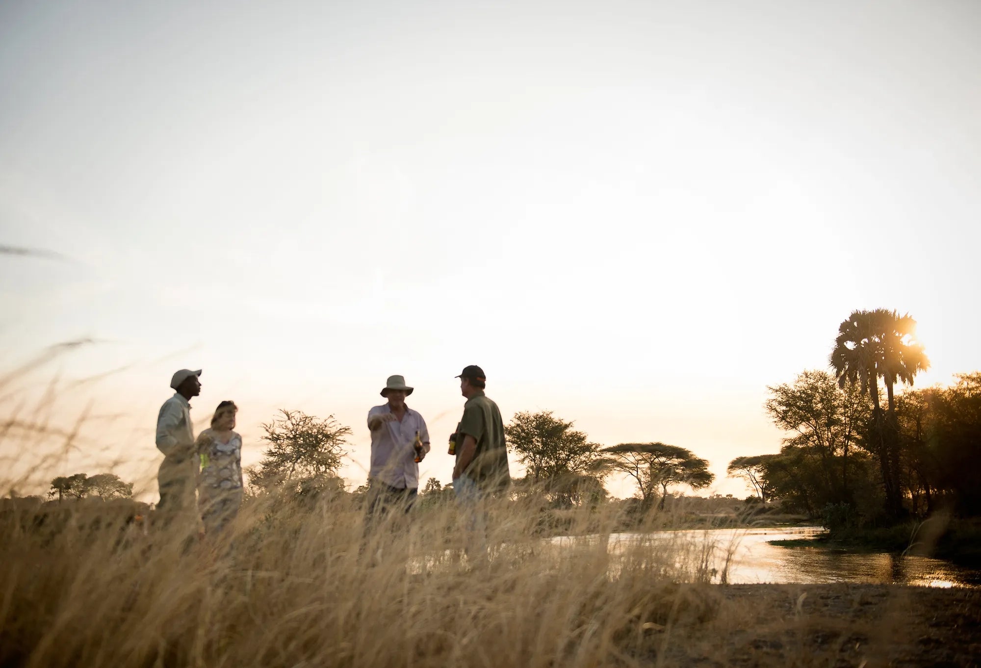 Sundowners in Katavi at Chada Katavi, Katavi National Park, Tanzania.