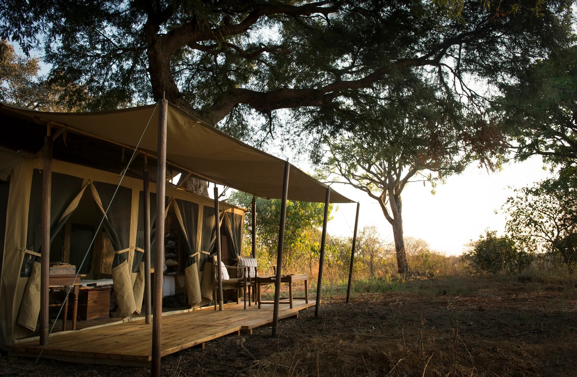 Tent at Chada Katavi at Chada Katavi, Katavi National Park, Tanzania.
