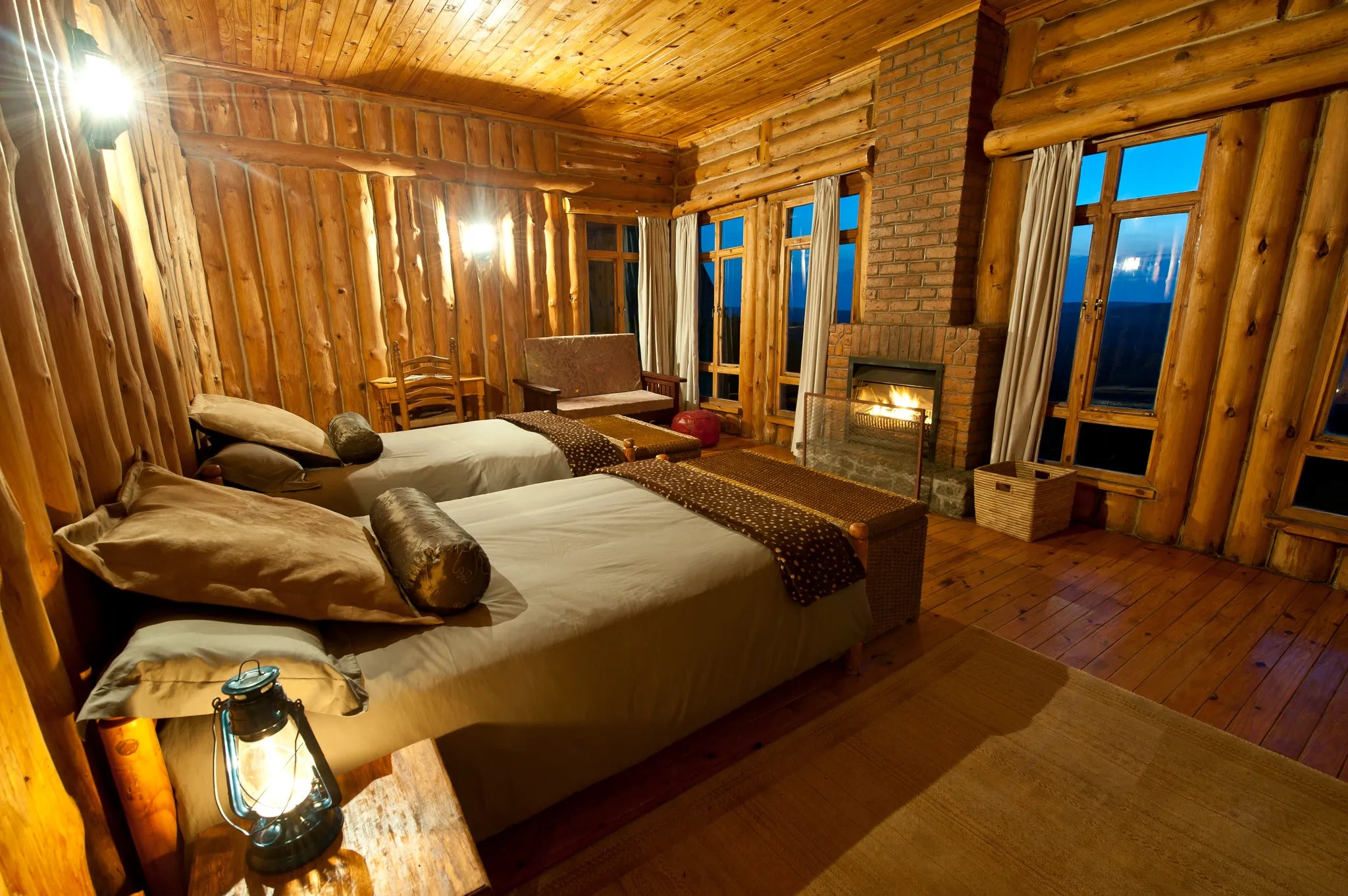 Chelinda Lodge at Chelinda Lodge, Nyika National Park, Malawi.