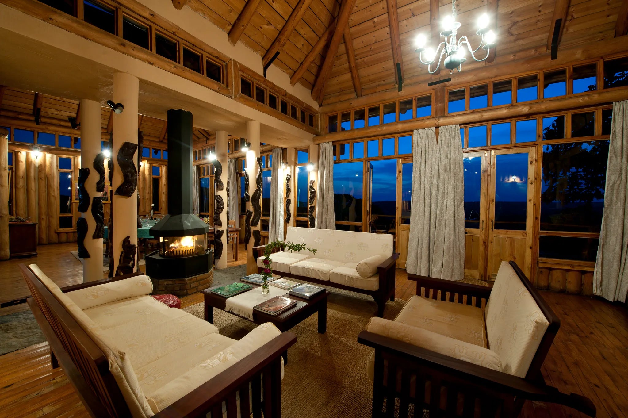 Chelinda Lodge at Chelinda Lodge, Nyika National Park, Malawi.