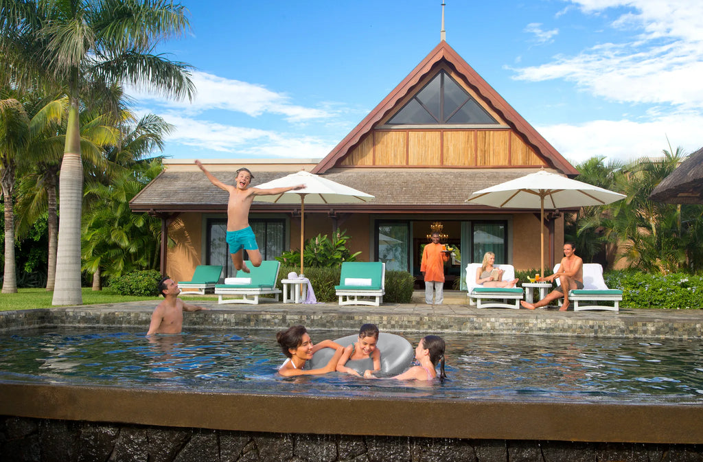 Swimming pool at Club Med Albion Villas, Balaclava, Mauritius.