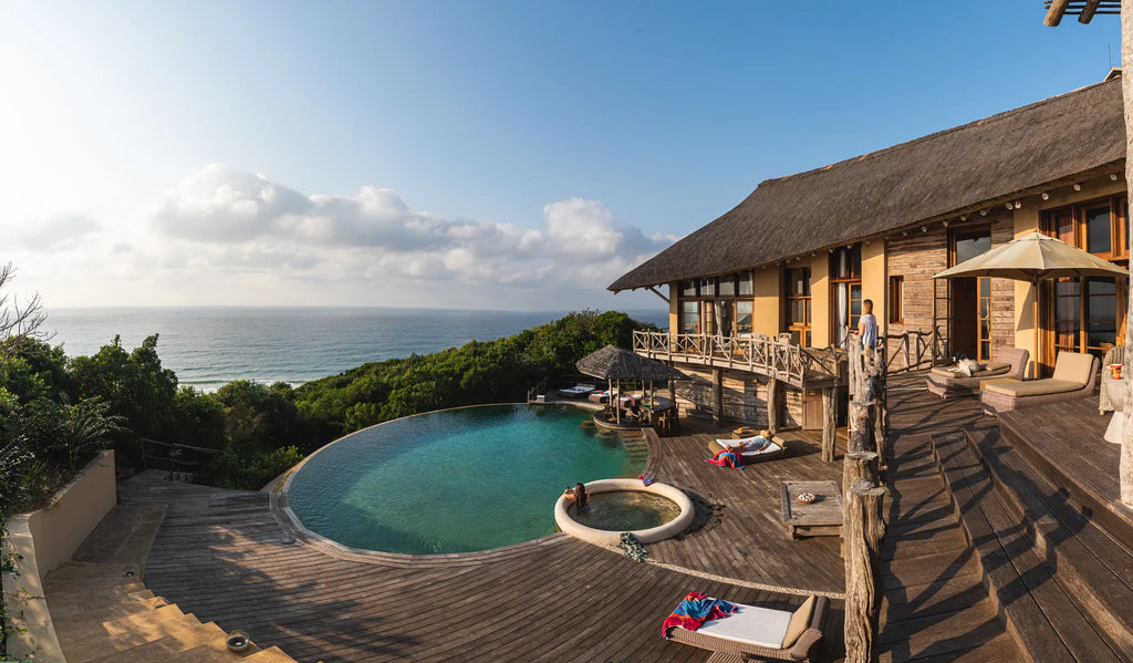 Pool and south wing at Colina Verde, Santa Maria, Mozambique.