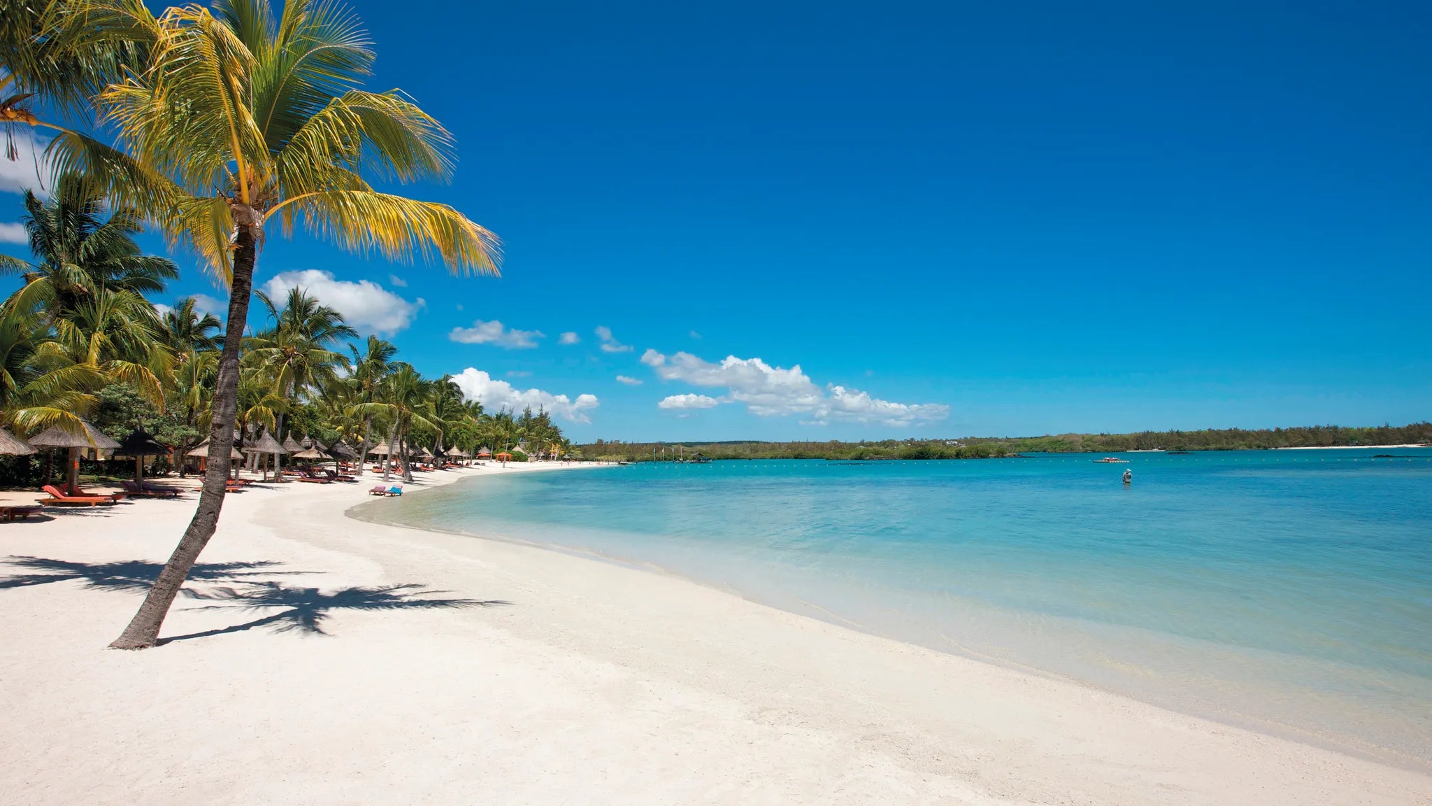 Beach at Constance Prince Maurice, Poste de Flacq, Mauritius.