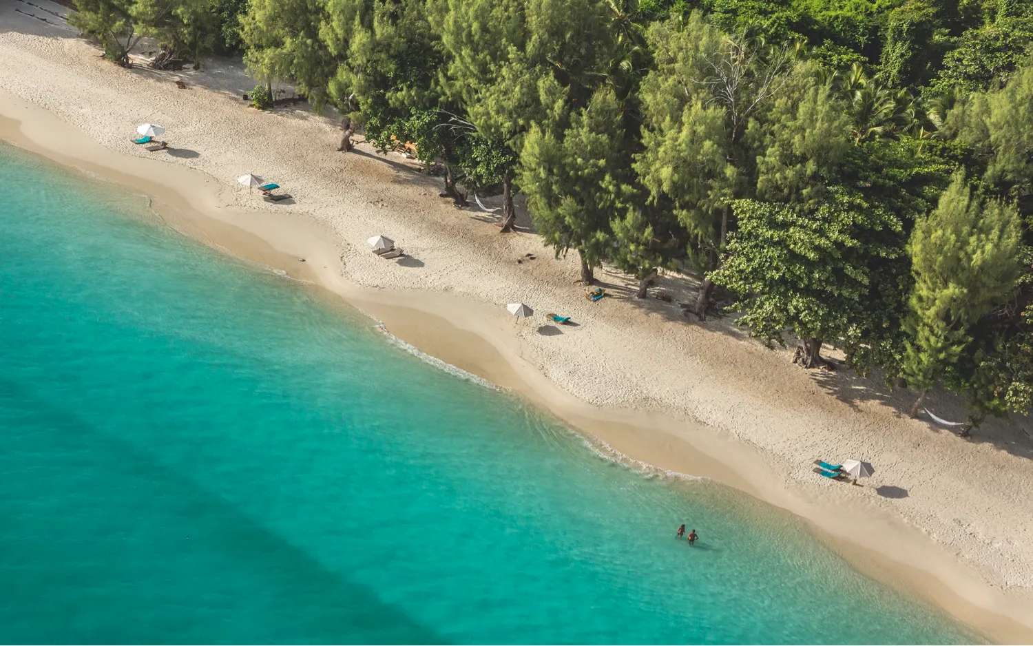 Beach at Constance Tsarabanjina, Nosy Tsarabanjina, Madagascar.