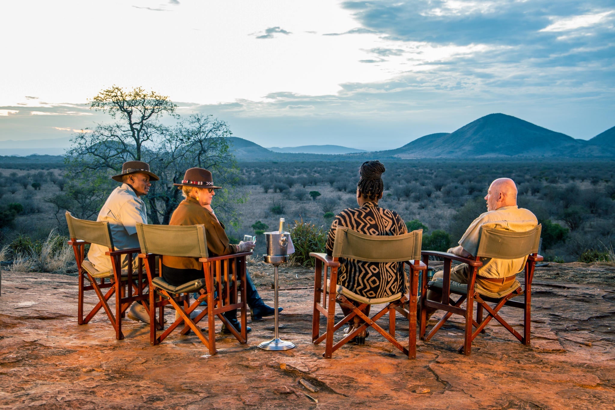 Bubbly Sundowner at Lion Rock