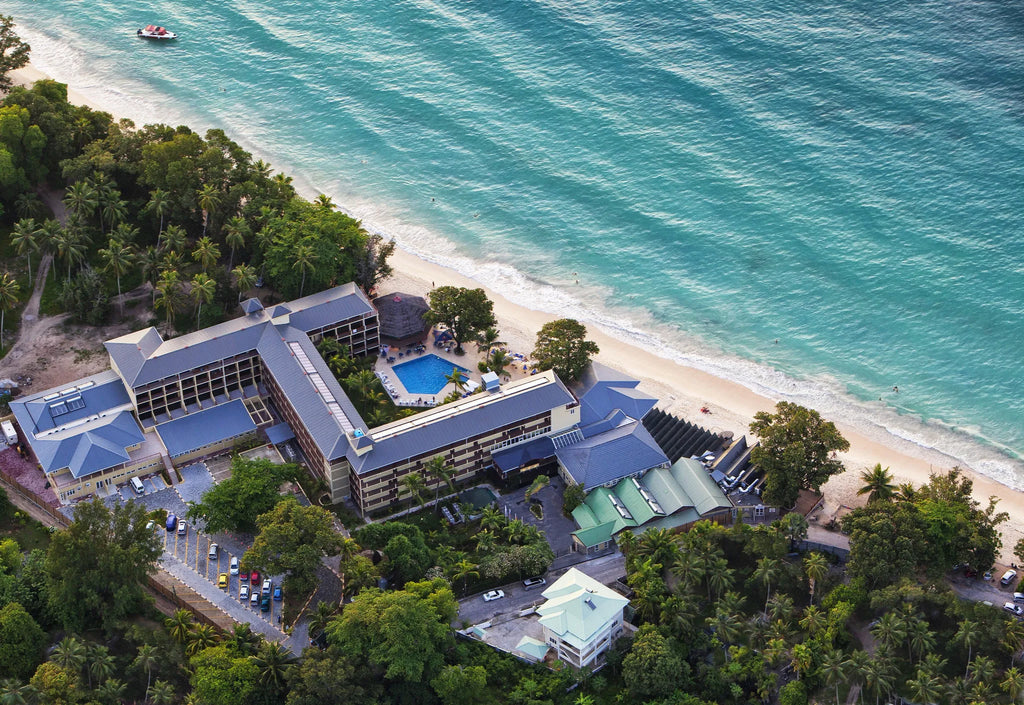 Coral Strand Smart Choice Hotel - Bird's-eye View at Coral Strand Smart Choice, Mahe Island, Seychelles.