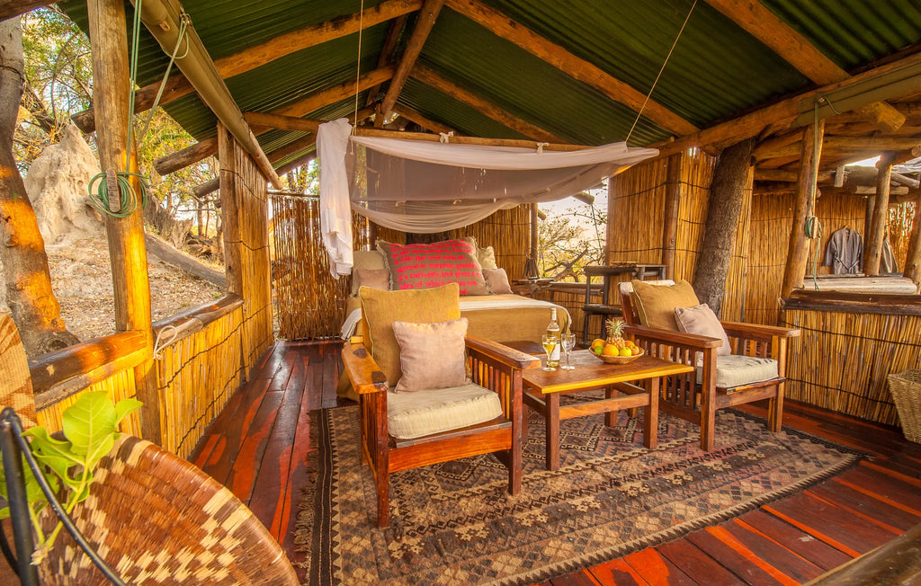 Delta Camp Accommodation at Delta Camp, Moremi Game Reserve, Botswana.
