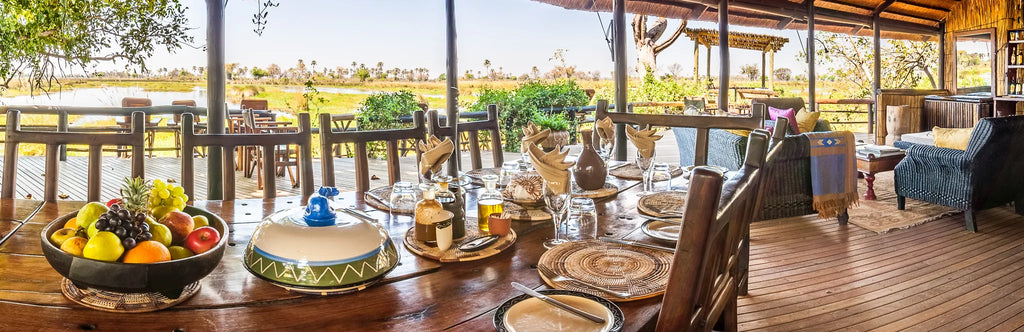 Delta Camp Guest Areas at Delta Camp, Moremi Game Reserve, Botswana.