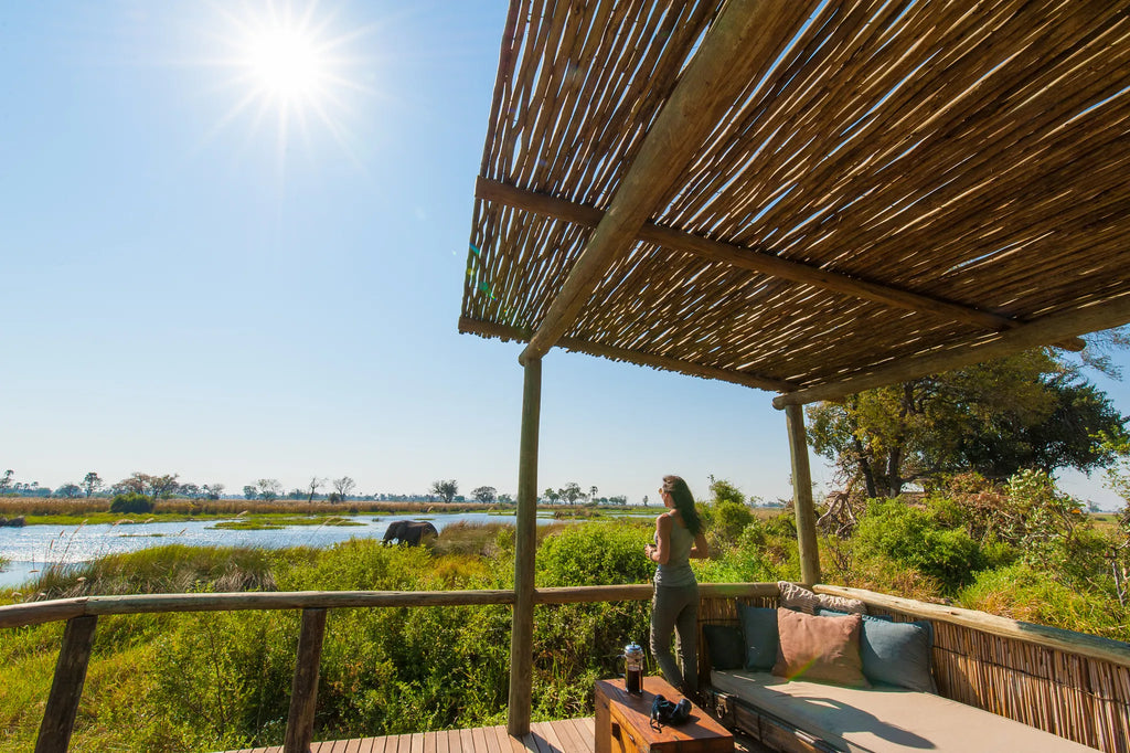 Beautiful views from Delta Camp at Delta Camp, Moremi Game Reserve, Botswana.