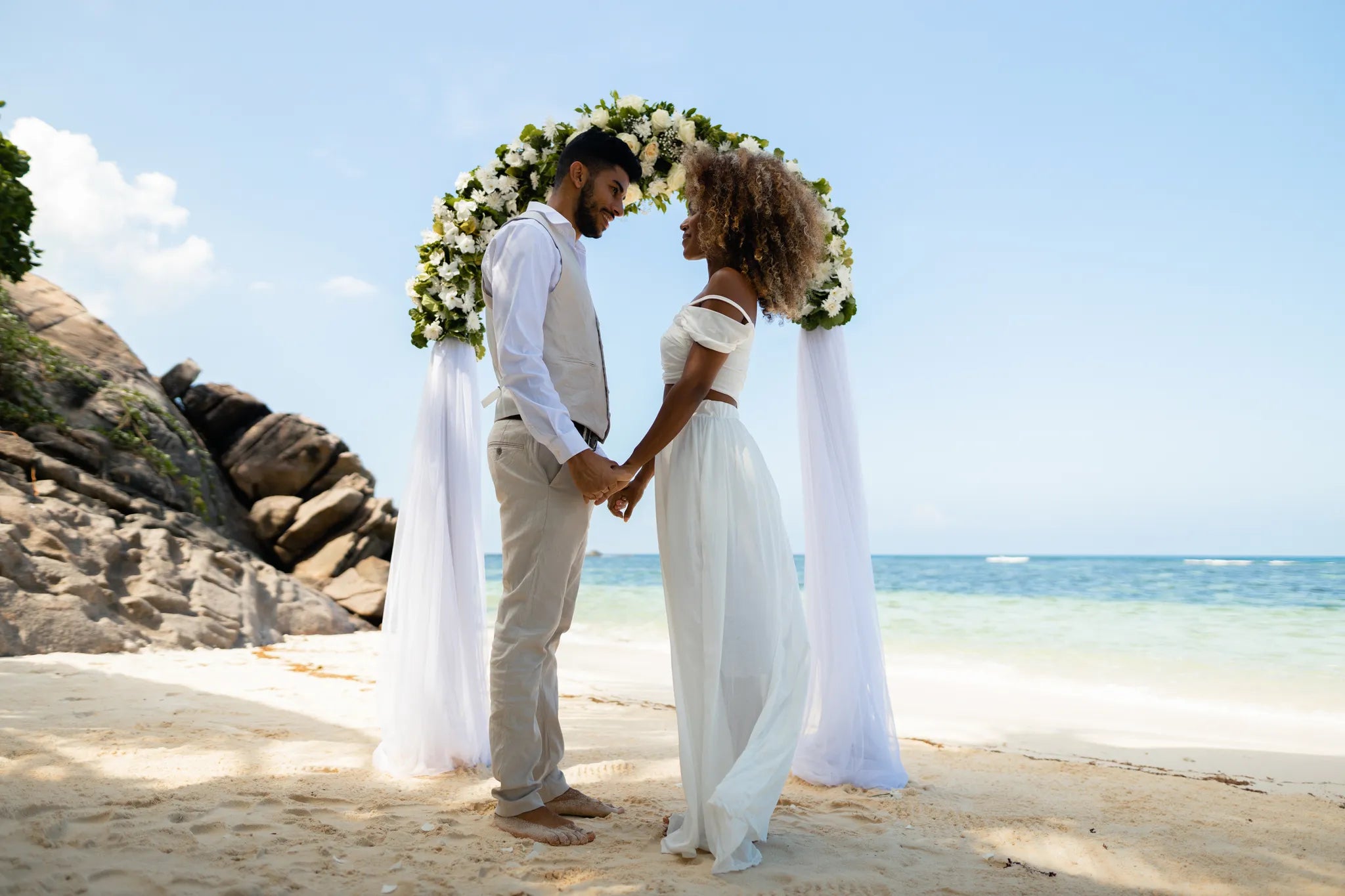 Wedding at DoubleTree by Hilton Seychelles Allamanda Resort and Spa, Mahe Island, Seychelles.
