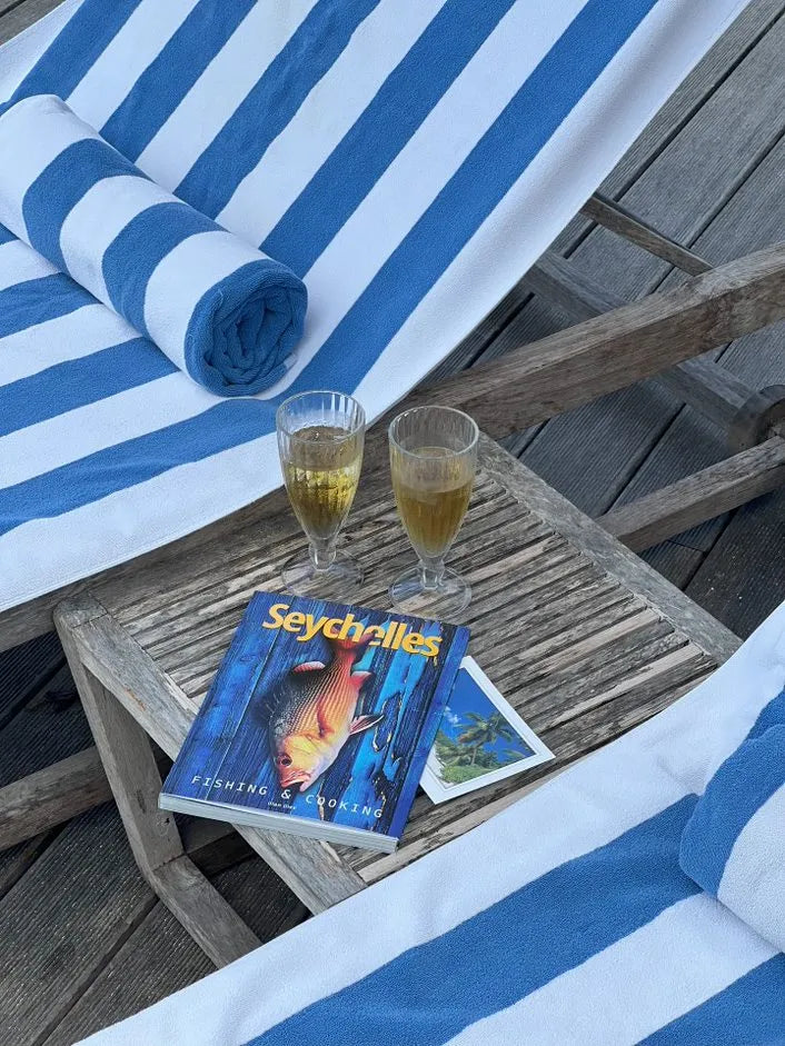 Drinks by the pool at DoubleTree by Hilton Seychelles Allamanda Resort and Spa, Mahe Island, Seychelles.