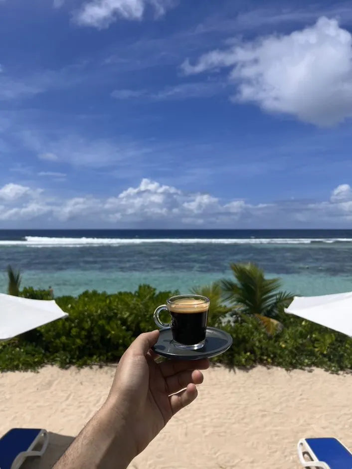 Espresso Time at DoubleTree by Hilton Seychelles Allamanda Resort and Spa, Mahe Island, Seychelles.