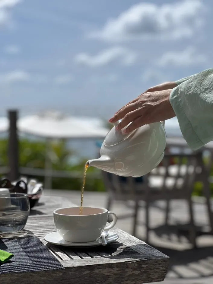 Tea Time at DoubleTree by Hilton Seychelles Allamanda Resort and Spa, Mahe Island, Seychelles.