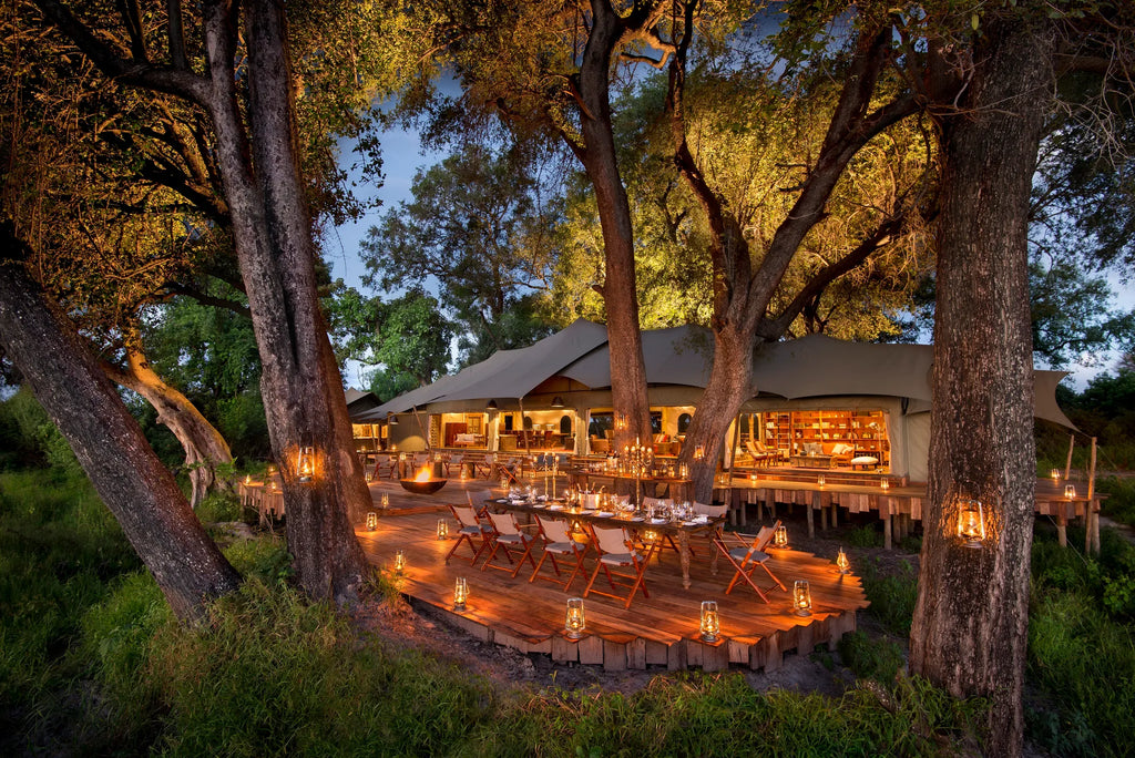 Duba Plains Main Area at Duba Plains Camp, Duba Plains Private Reserve, Botswana.