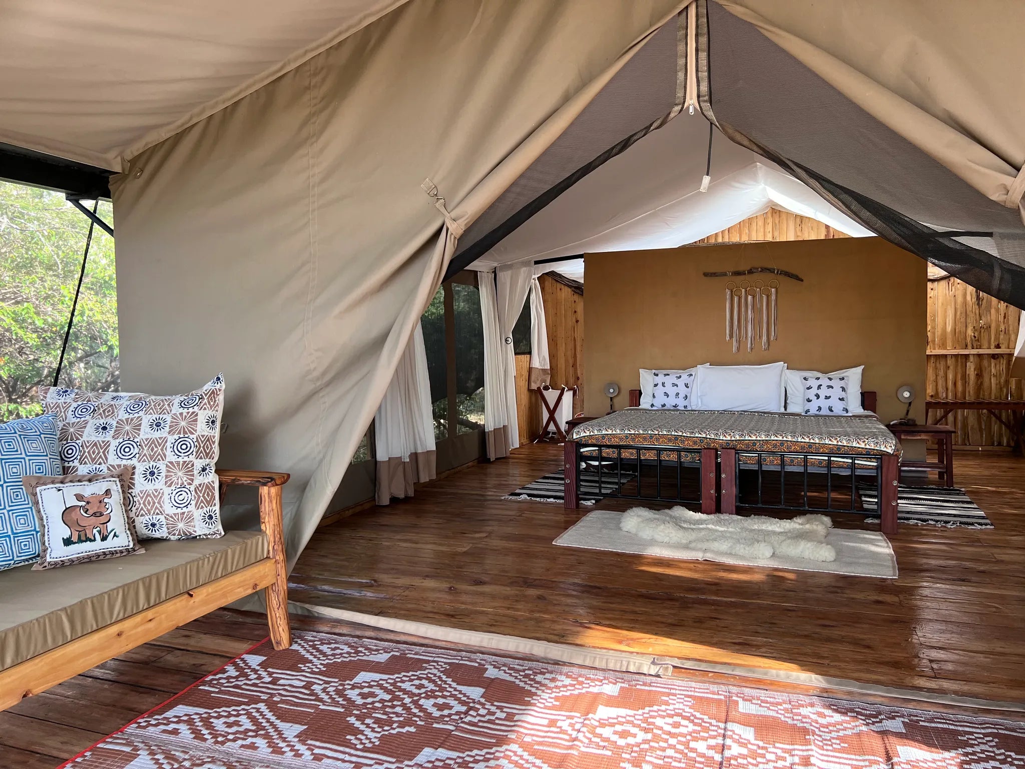 Tent 2 at Ekorian’s Mugie Camp, Mugie Wildlife Conservancy, Kenya.