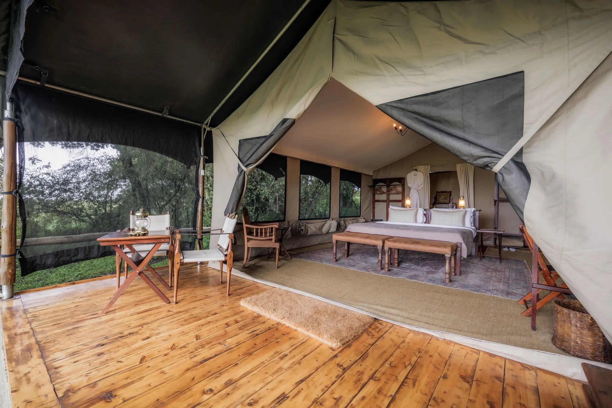 Elephant Pepper Camp at Elewana Elephant Pepper Camp, Mara North Conservancy, Kenya.