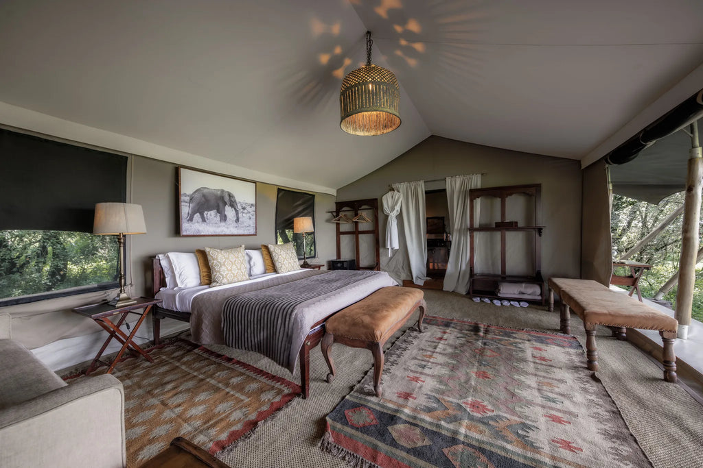 Elephant Pepper Camp at Elewana Elephant Pepper Camp, Mara North Conservancy, Kenya.