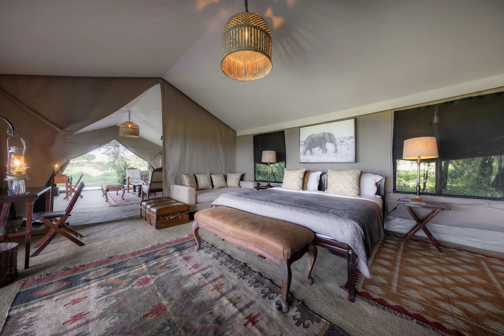 Elephant Pepper Camp at Elewana Elephant Pepper Camp, Mara North Conservancy, Kenya.