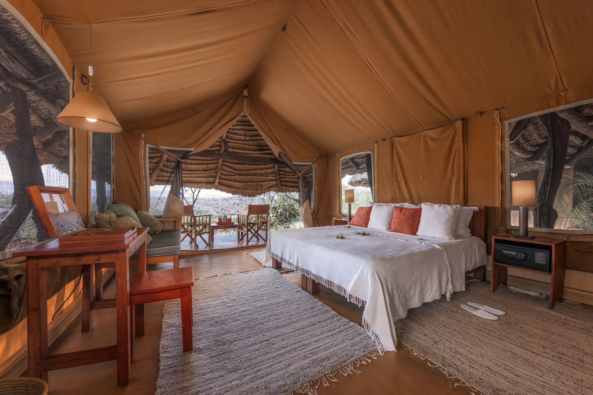 Elewana Lewa Safari Camp at Elewana Lewa Safari Camp, Lewa Conservancy, Kenya.