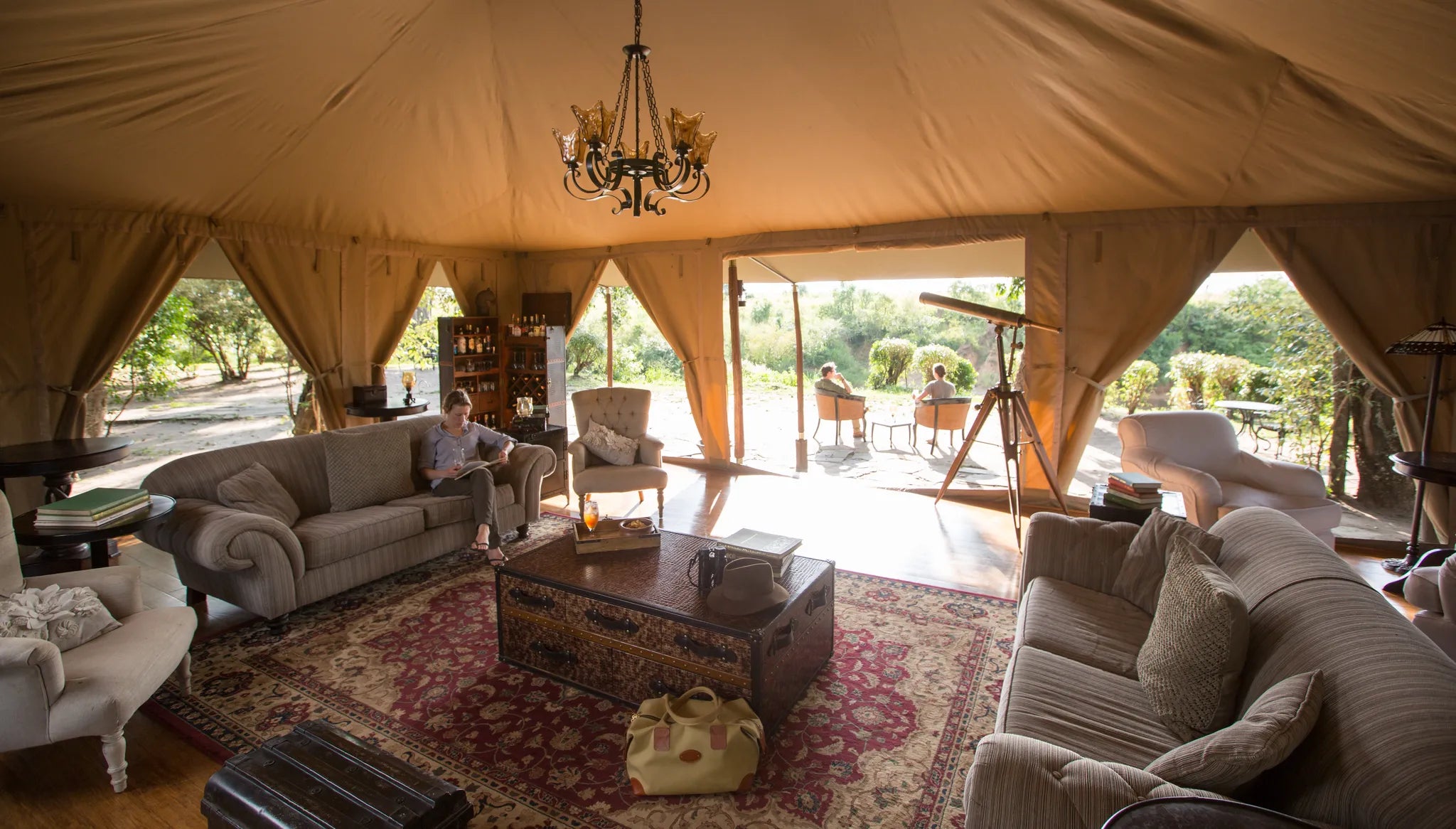 Elewana Sand River Masai Mara at Elewana Sand River Masai Mara, Masai Mara, Kenya.