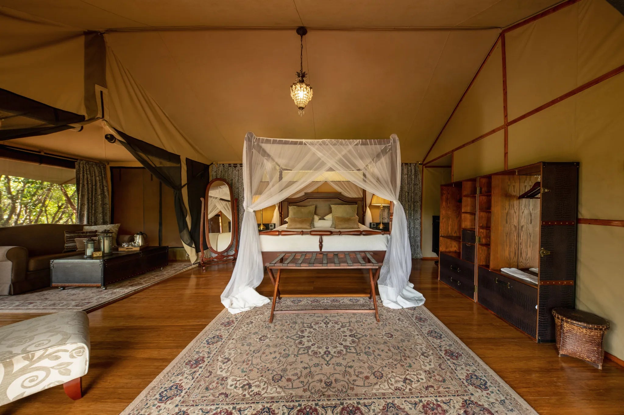 Sand River Masai Mara at Elewana Sand River Masai Mara, Masai Mara, Kenya.