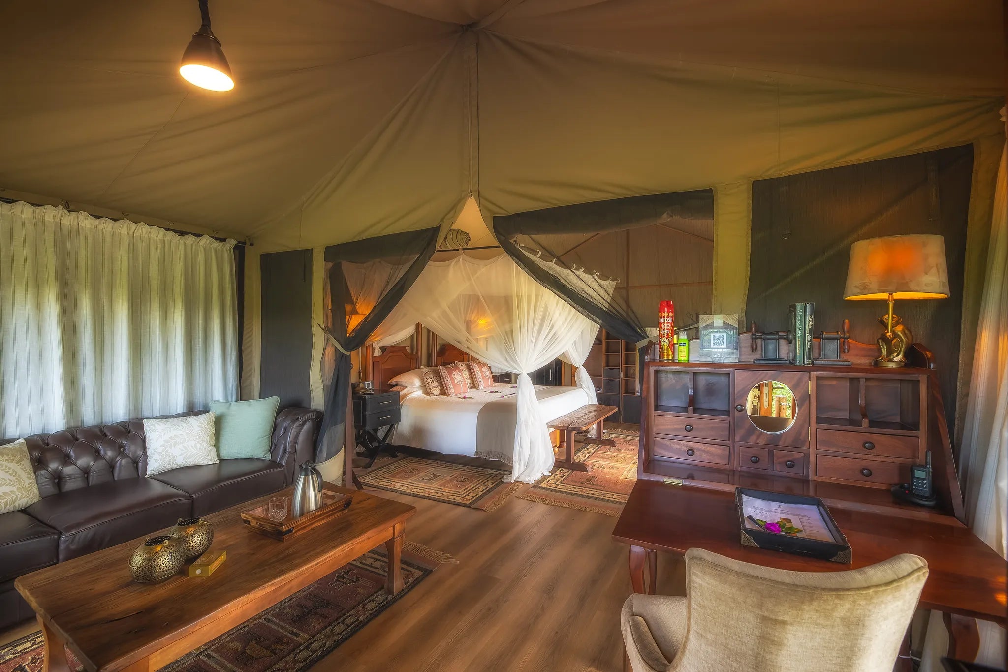 Sand River Masai Mara at Elewana Sand River Masai Mara, Masai Mara, Kenya.