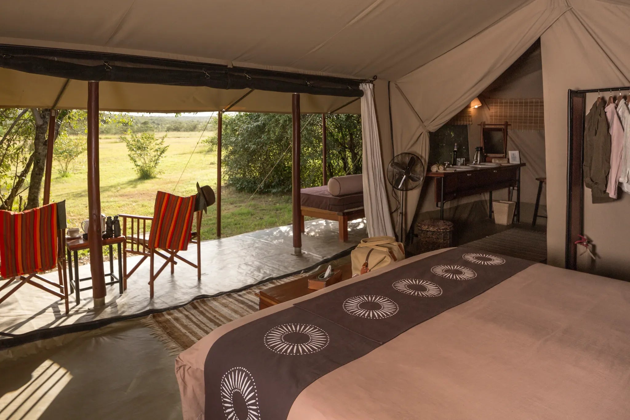 Asilia Africa | Encounter Mara - Exterior views from your bedroom at Encounter Mara, Mara Naboisho Conservancy, Kenya.