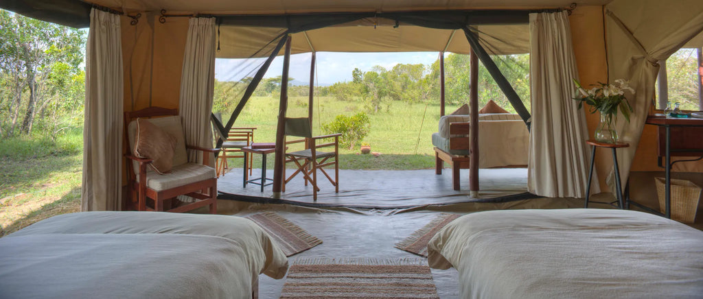 Asilia Africa | Encounter Mara - Guest family room at Encounter Mara, Mara Naboisho Conservancy, Kenya.