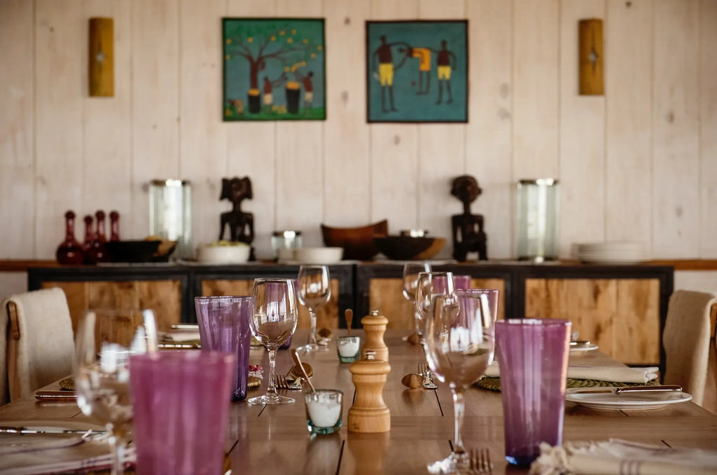 Dining at Entamanu Private, Ngorongoro Crater, Tanzania.